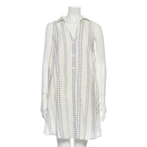Current Elliott white collared sleeveless dress 0